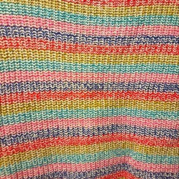 Philosophy Rainbow Stripe Crewneck Knit Sweater Sz S - Picture 5 of 7